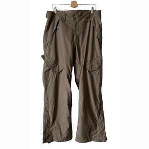 SIMS Green Cargo Style Snowboard Pants Men’s Size Large